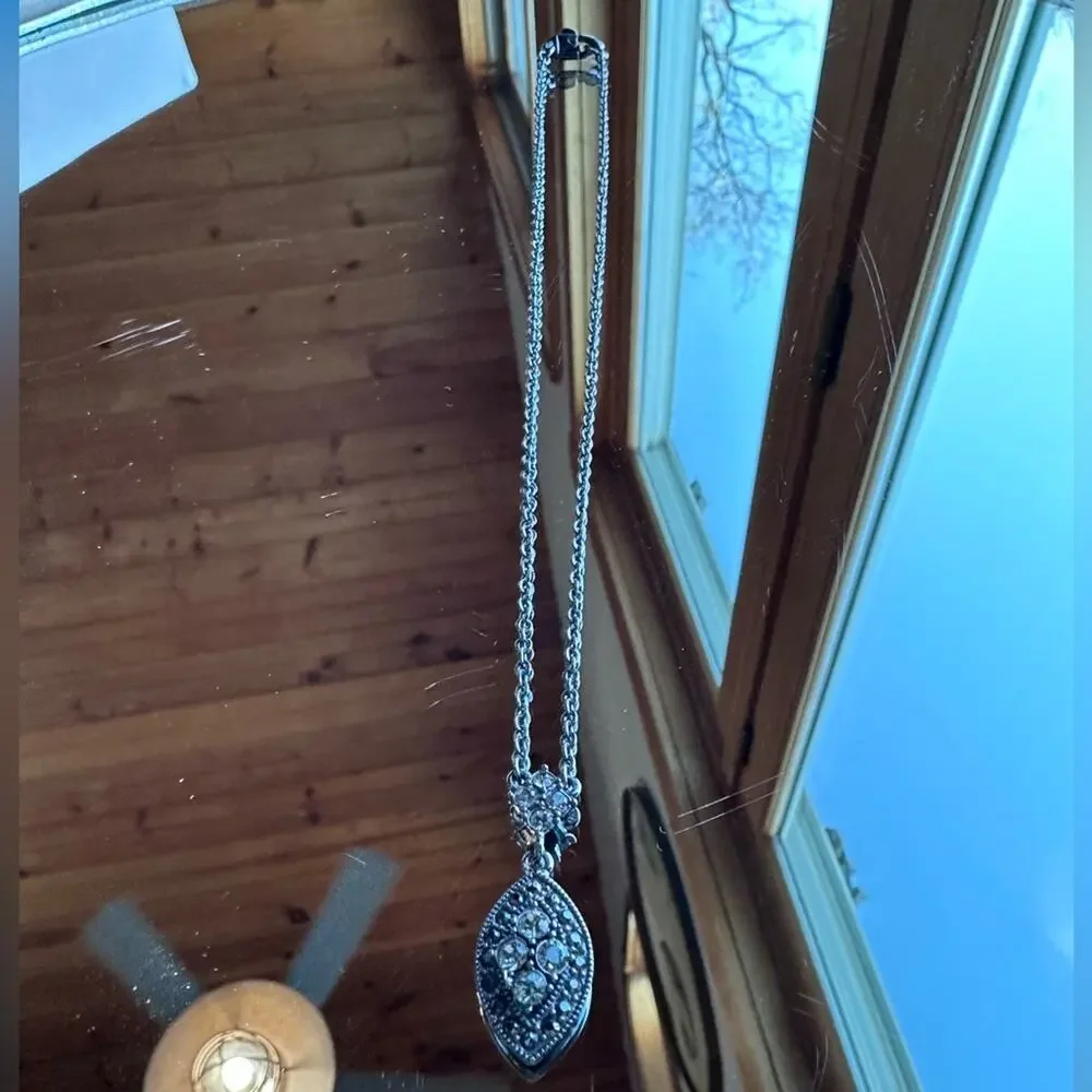 Givenchy - Night Star Rhinestone and Marcasite Necklace, black and rhodium - Picture 2 of 7